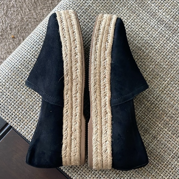 Naturalizer Thea 3 Platform Slip On Espadrilles Black Shoes - Picture 7 of 8